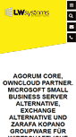 Mobile Screenshot of lw-systems.de