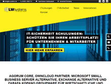 Tablet Screenshot of lw-systems.de